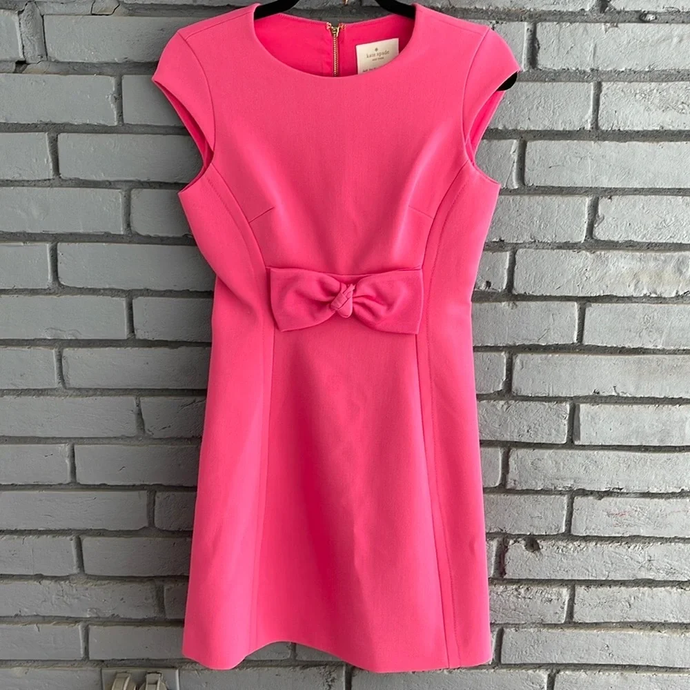 Kate Spade Jillian dress hot pink. - Picture 1 of 9